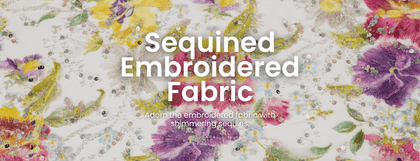Sparkling Sequin Embroidered Fabric