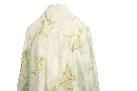 Abstract Floral Embroidery Sequin Sheer Fabric Series (Three Artistic Colorways)