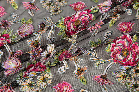 3D Embossed Print, Rhinestone Chiffon & Multi-Color Sequin Mesh (6 Styles)