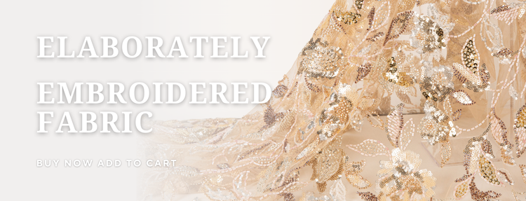 Elaborately Embroidered Fabric