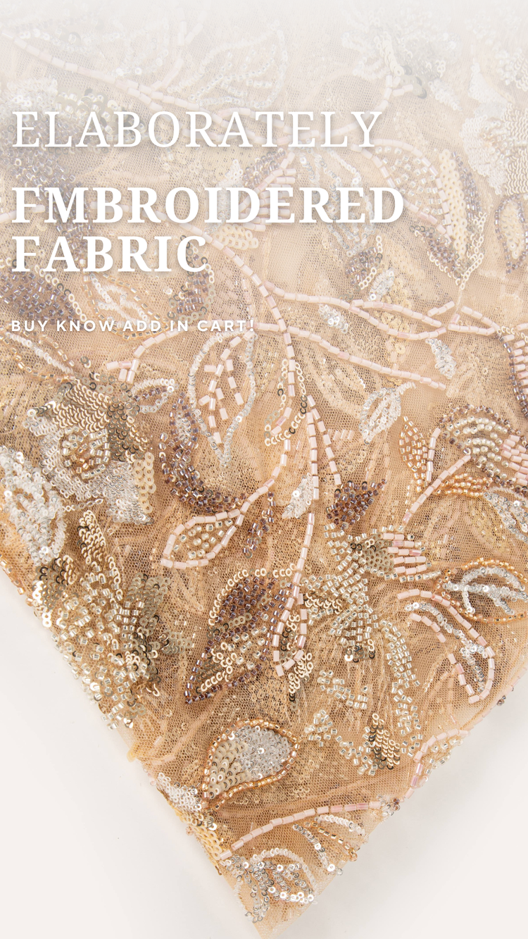 Elaborately Embroidered Fabric