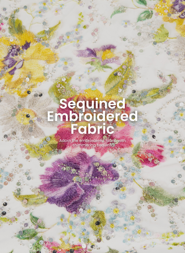 Sequined Embroidered Fabric Services